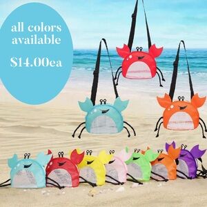 CRAB BAGS 🦀 FOR THE BEACH!